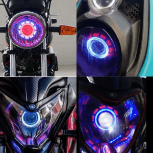 Proyector Led De Lujo Para Moto Y Carro redondas Ojo de Angel