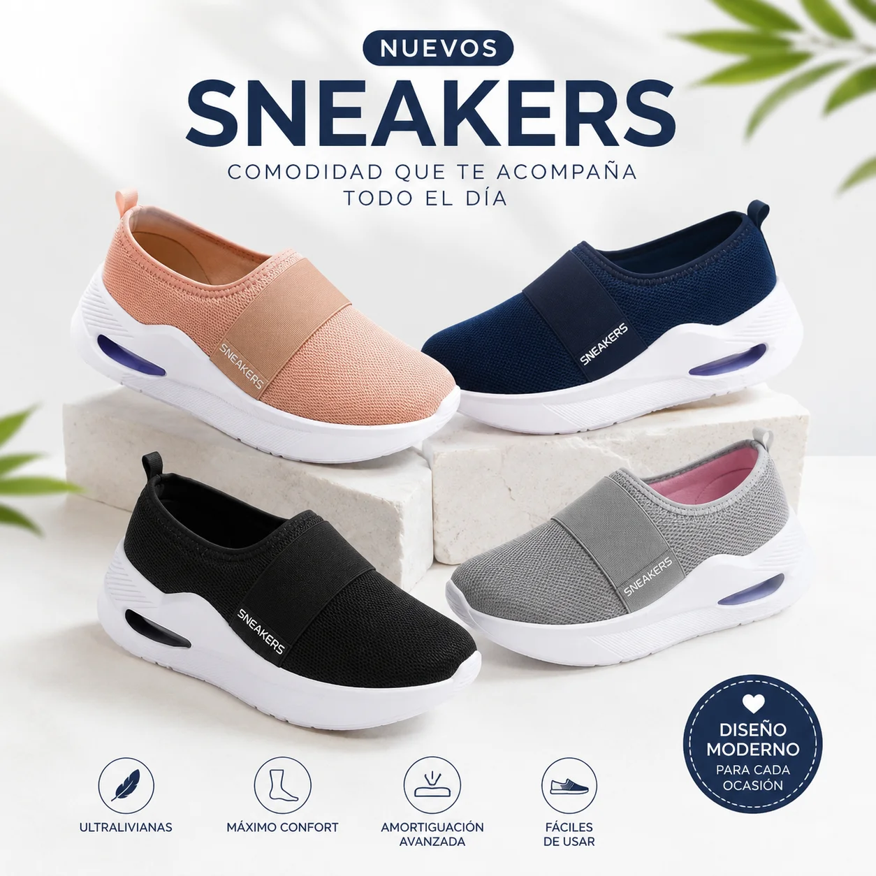 Suecos tipo mocasin suaves y transpirables